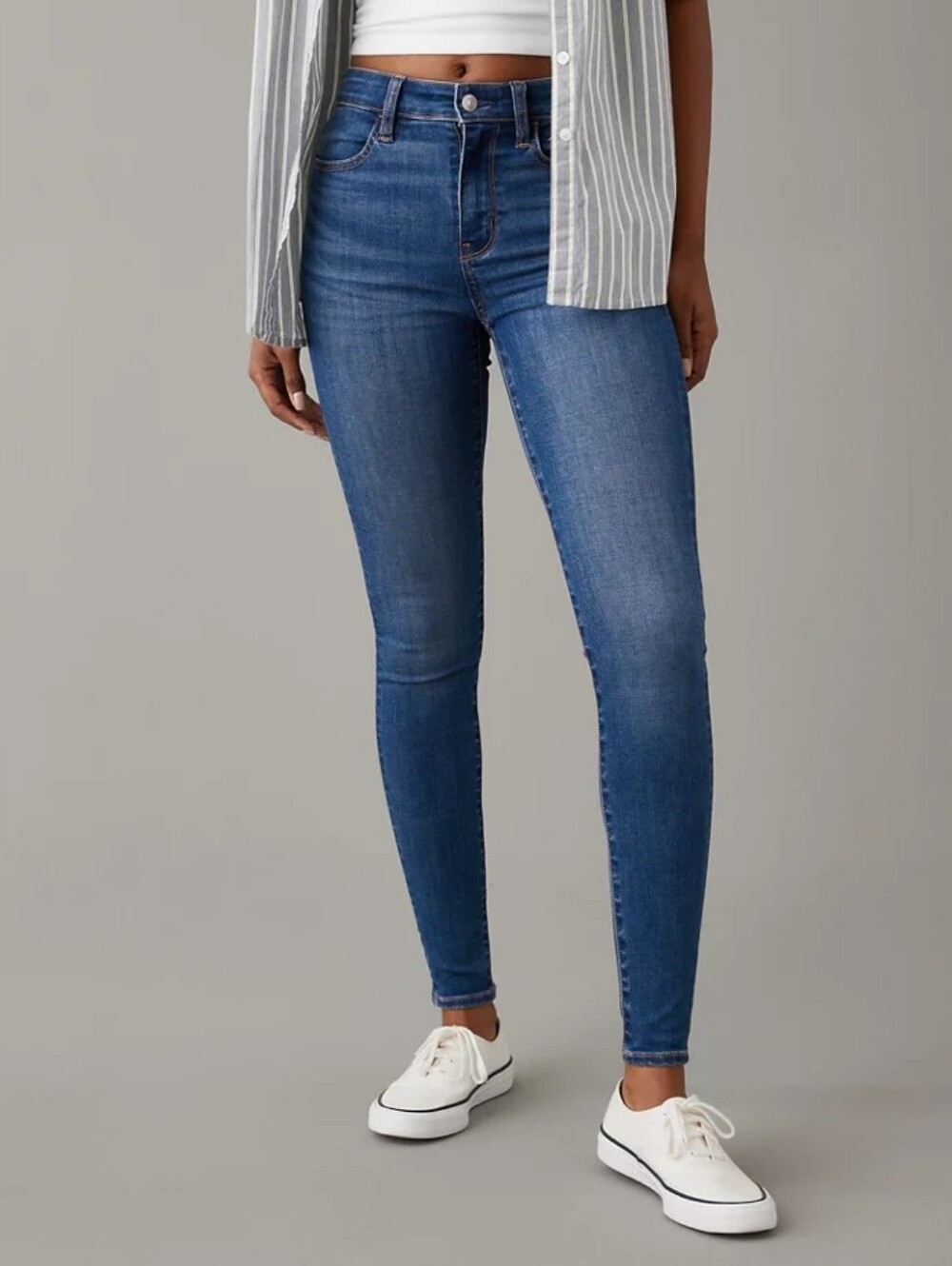 American Eagle Hi-Rise Jegging Skinny Jeans Ne(x)t Level Stretch Size 4 - Picture 16 of 16